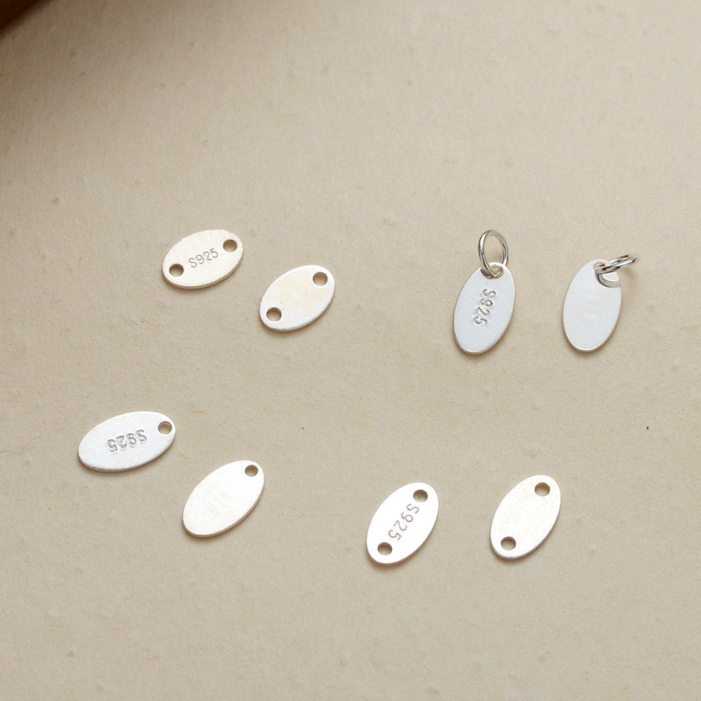 S925 Sterling Silver Oval Pendant