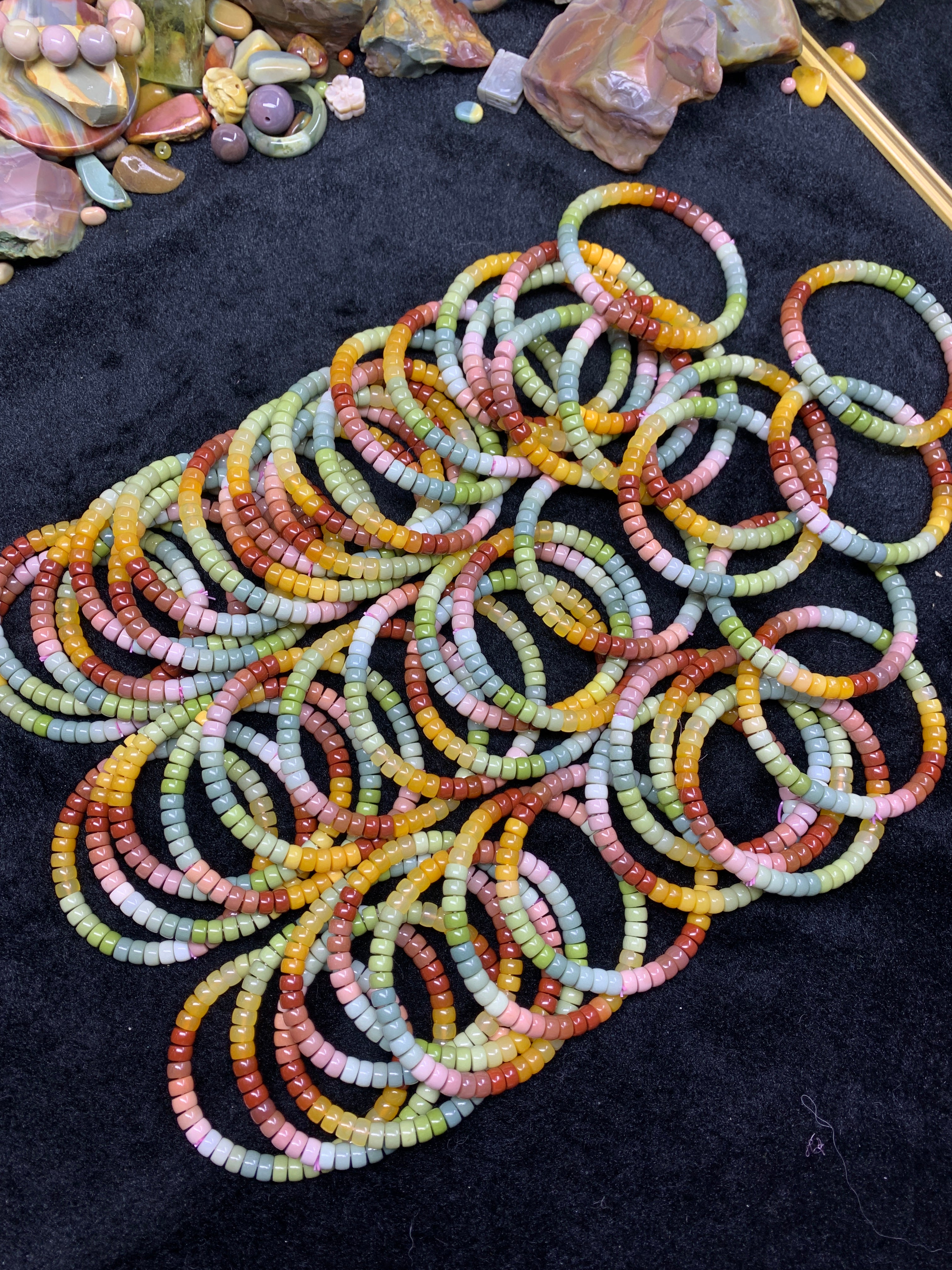 【alschzqsc】Alashan agate rainbow braclets