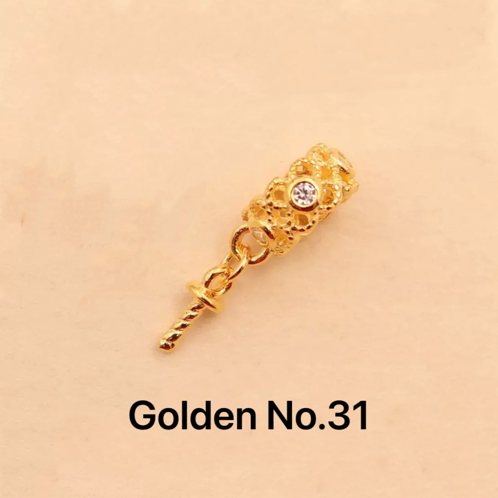 Sterling Silver 925 Exquisite Zirconia Flower Wreath Pendant