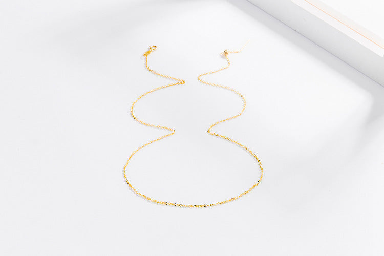 [S925]Sterling Silver Universal Necklace with Needle Adjustable