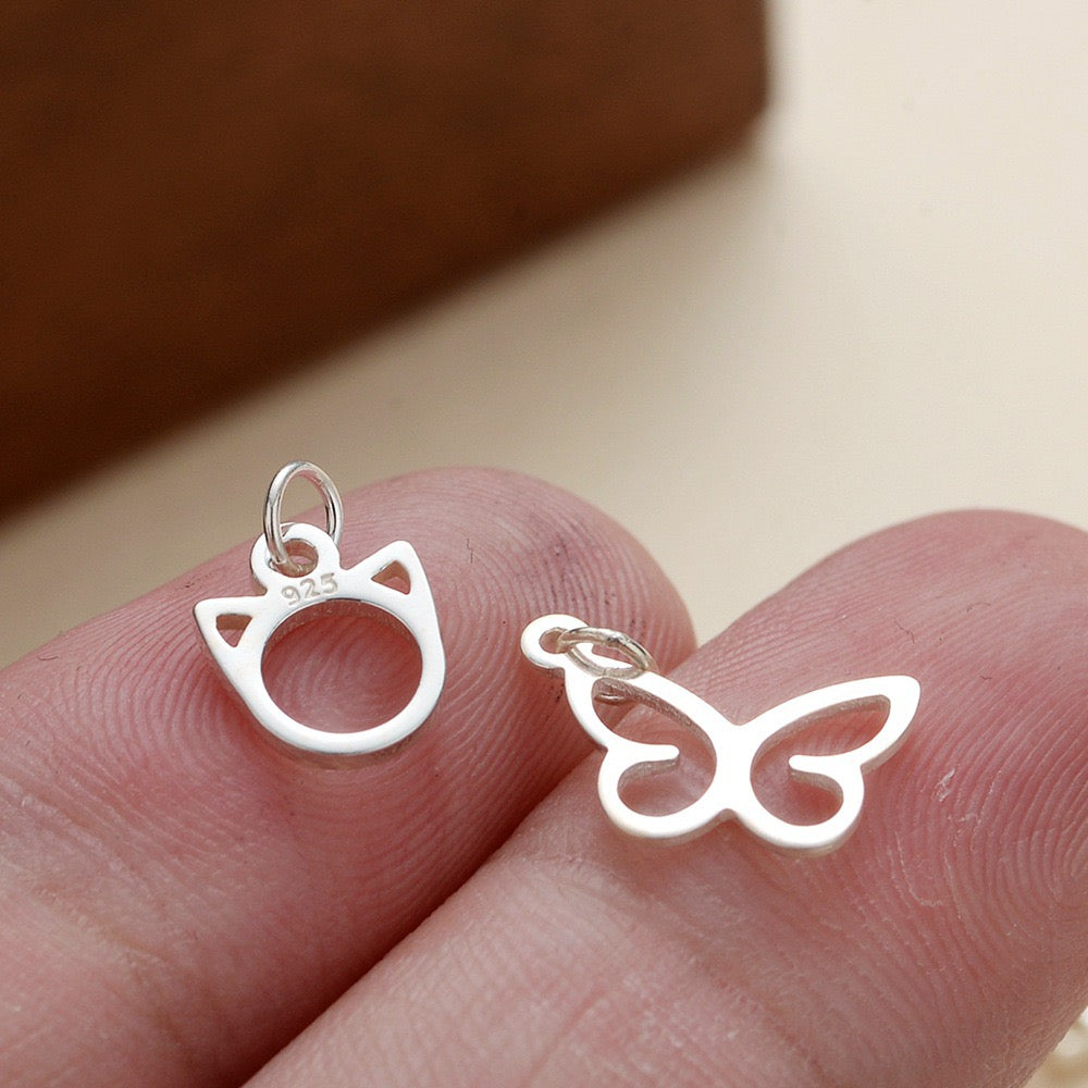 S925 Sterling Silver Openwork Exquisite Handmade DIY Accessories