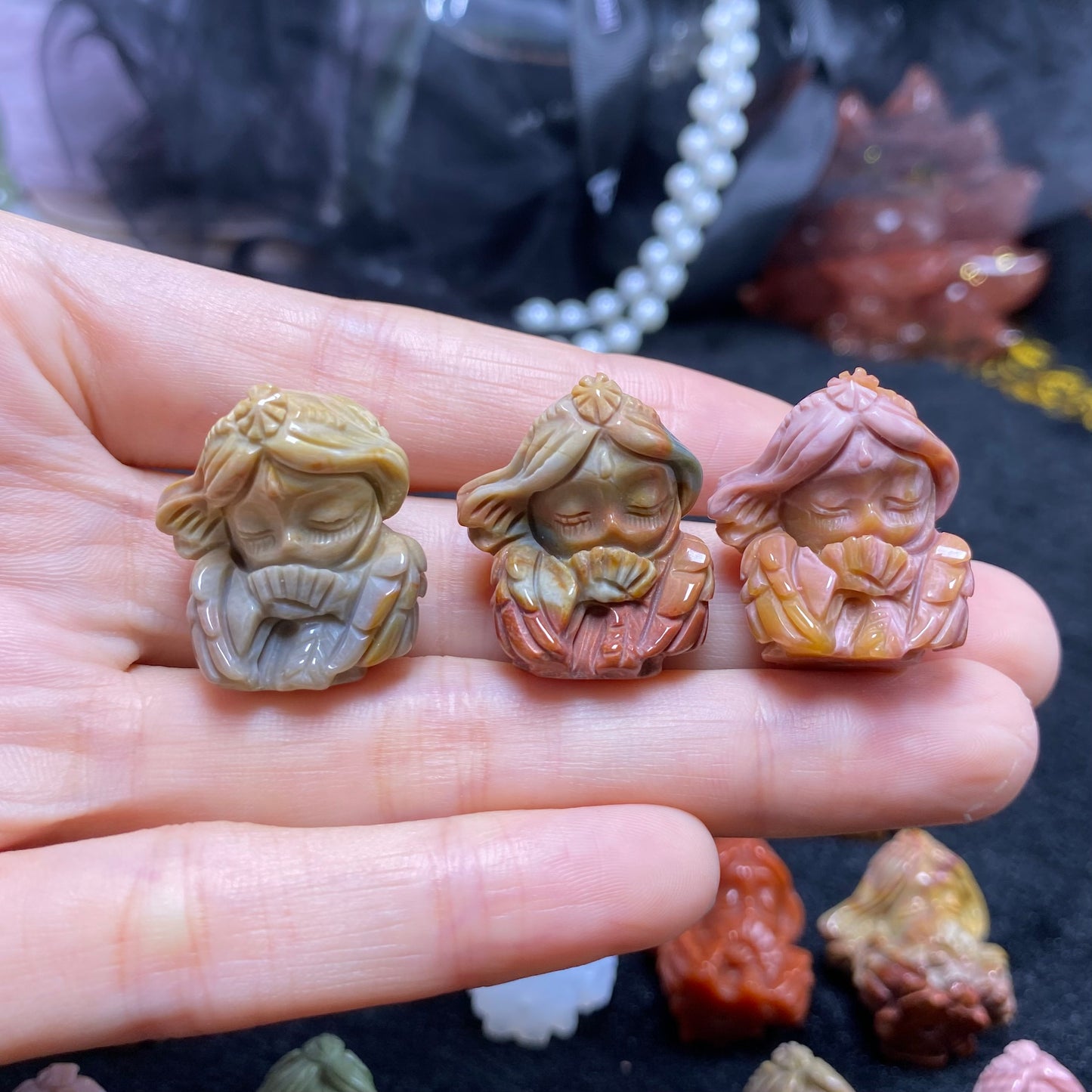 Natural Alashan Agate Azure Phoenix Carved Pendant