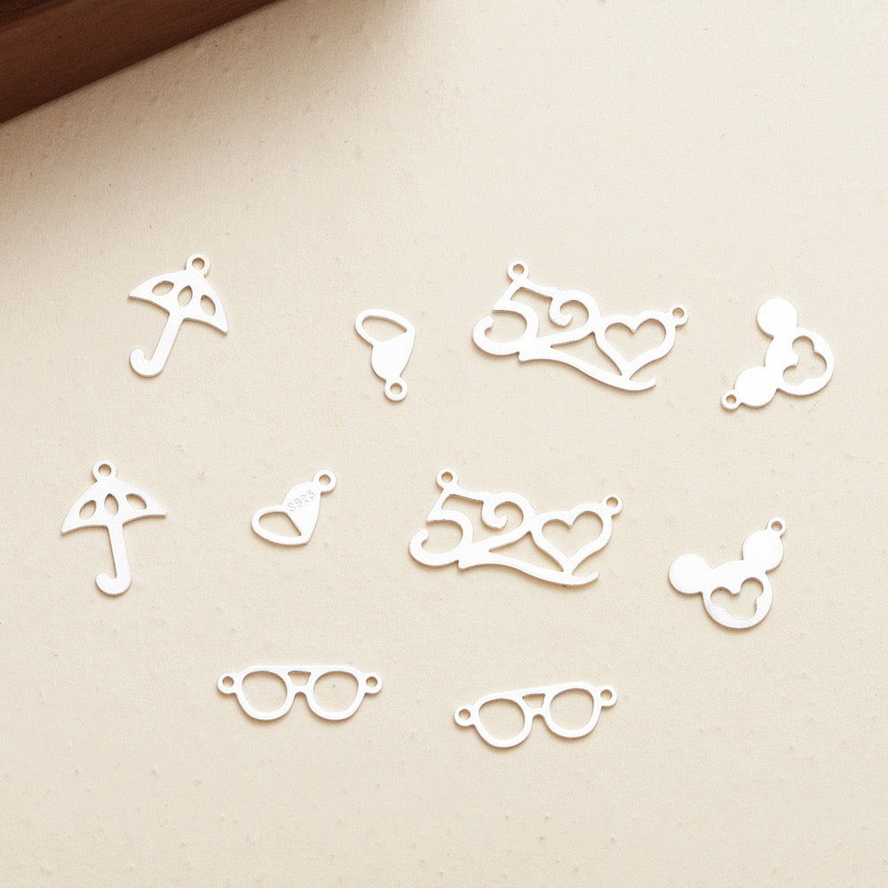 S925 Sterling Silver Extension Chain Pendant Accessory