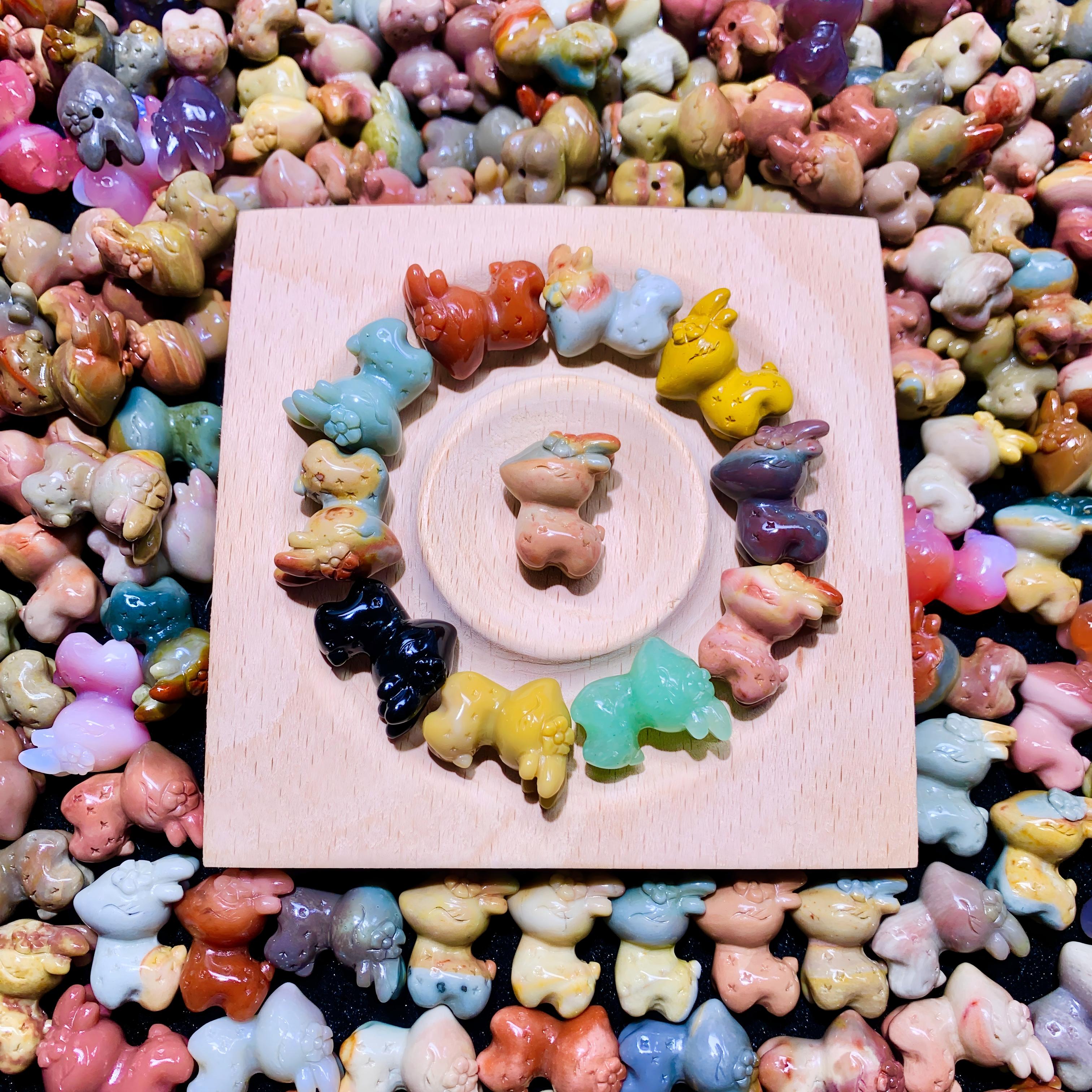 【5PCS】Alashan Agate Deer