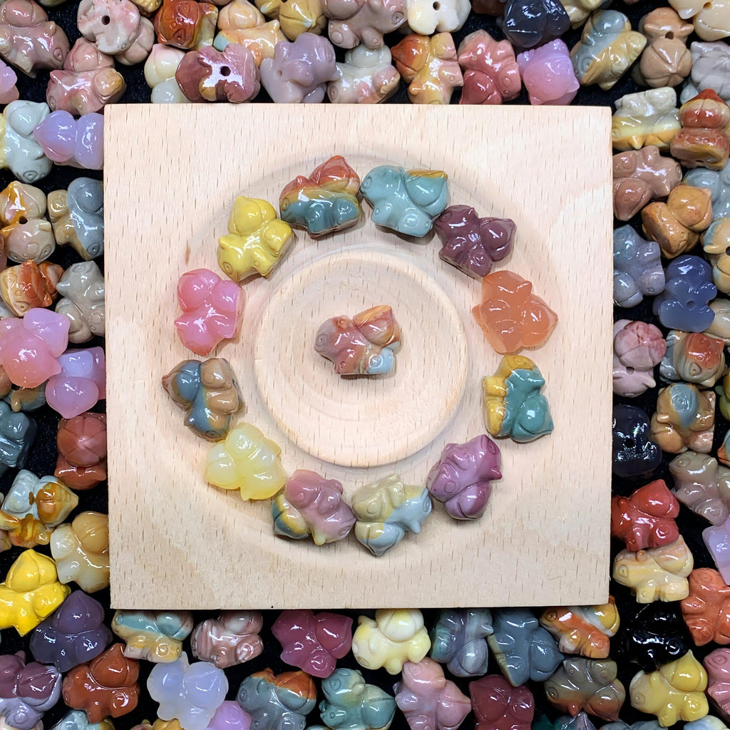 【5PCS】 Alashan Agate Bulbasaur