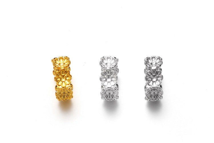 [S925]Garland Spacer Ring Handmade DIY Bracelet Accessories