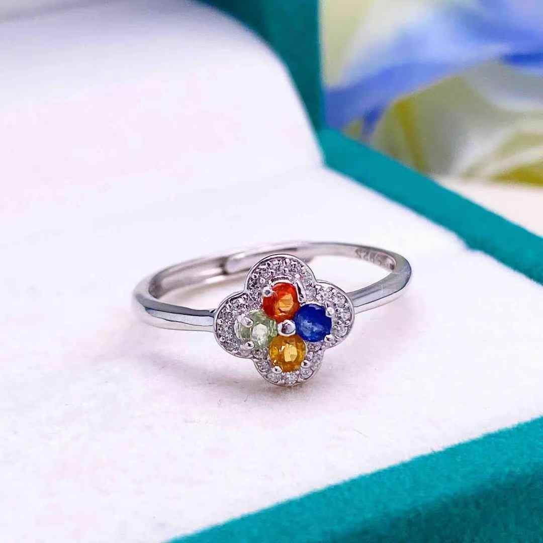 Natural Fancy Coloured Sapphire Ring