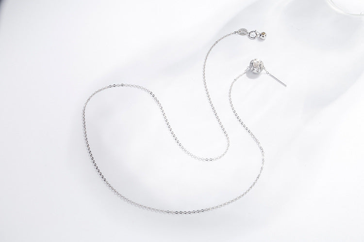 [S925]Sterling Silver Universal Necklace with Needle Adjustable