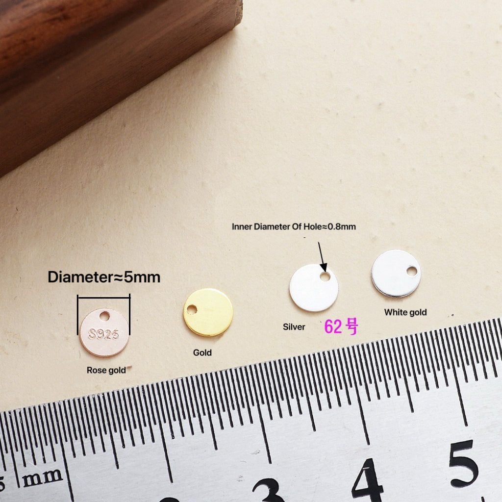 S925 Sterling Silver Round Pendant