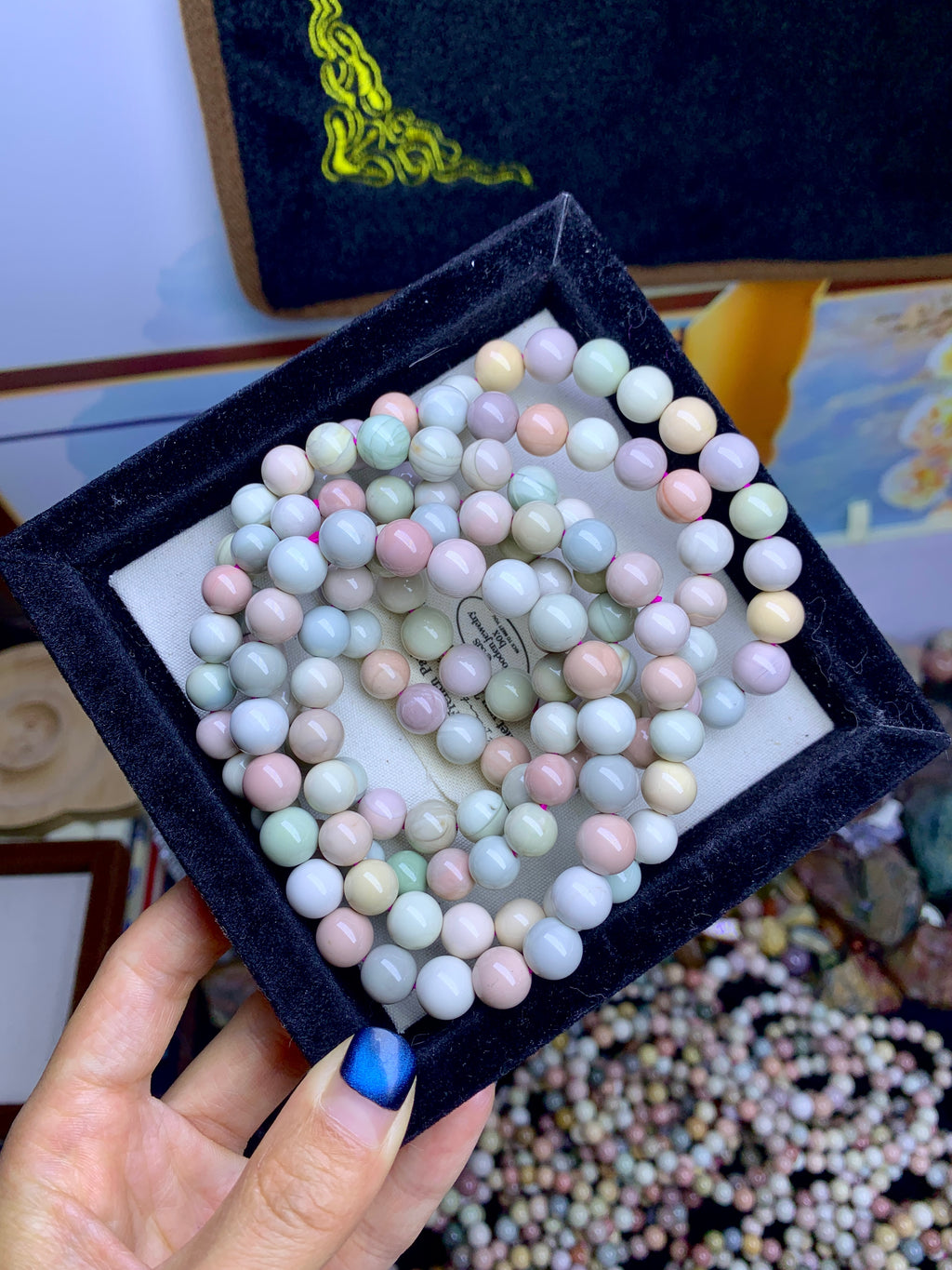 【als-br14】Alashan agate bracelets 8mm,9mm,10mm
