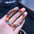 Alashan agate candy beads bracelet  7mm+