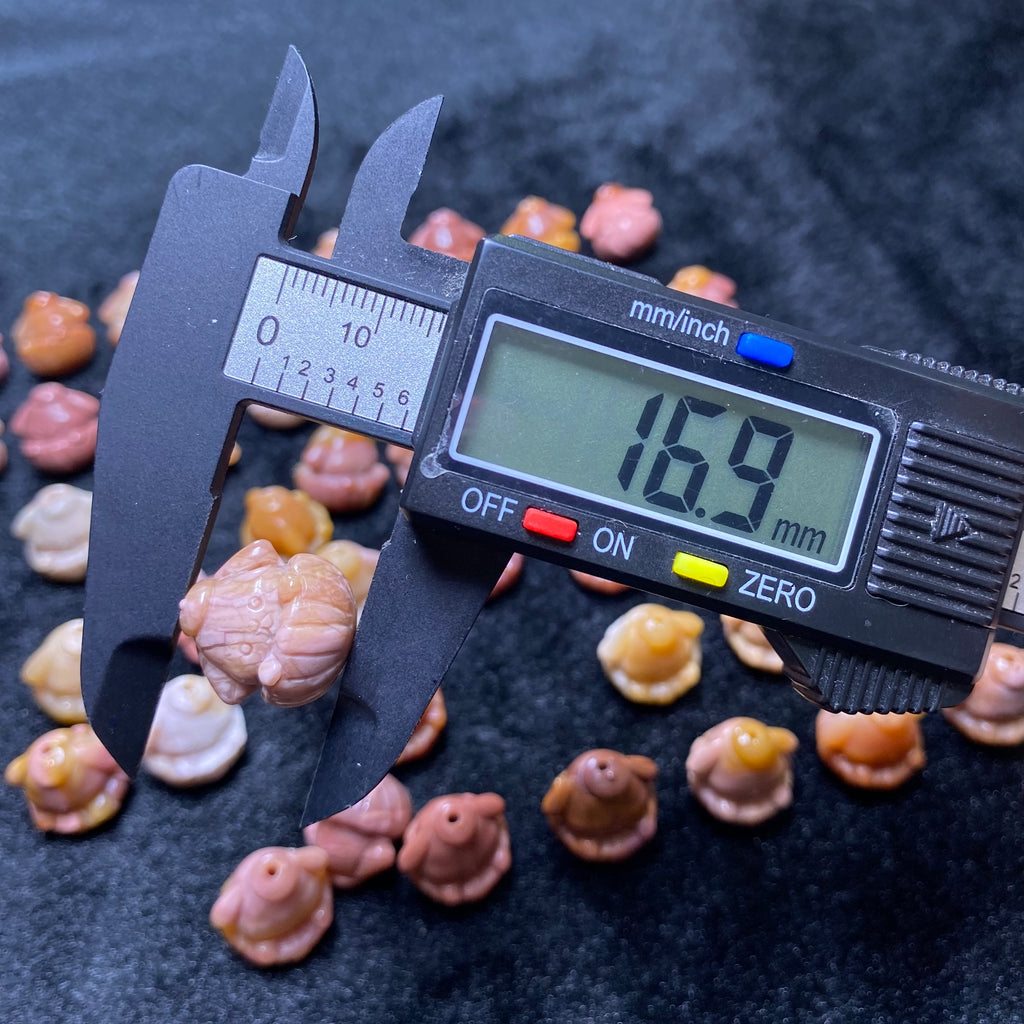 Natural Alashan Agate Cinnamoroll carved charms