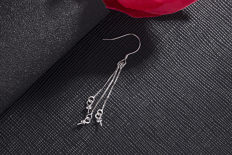 [S925] Earring Accessories Ear Hook Tassel