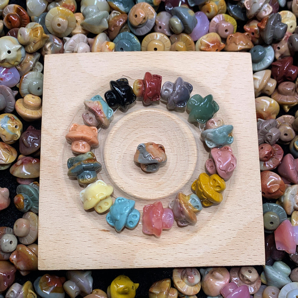 【5PCS】Alashan Agate Ghost Mushroom