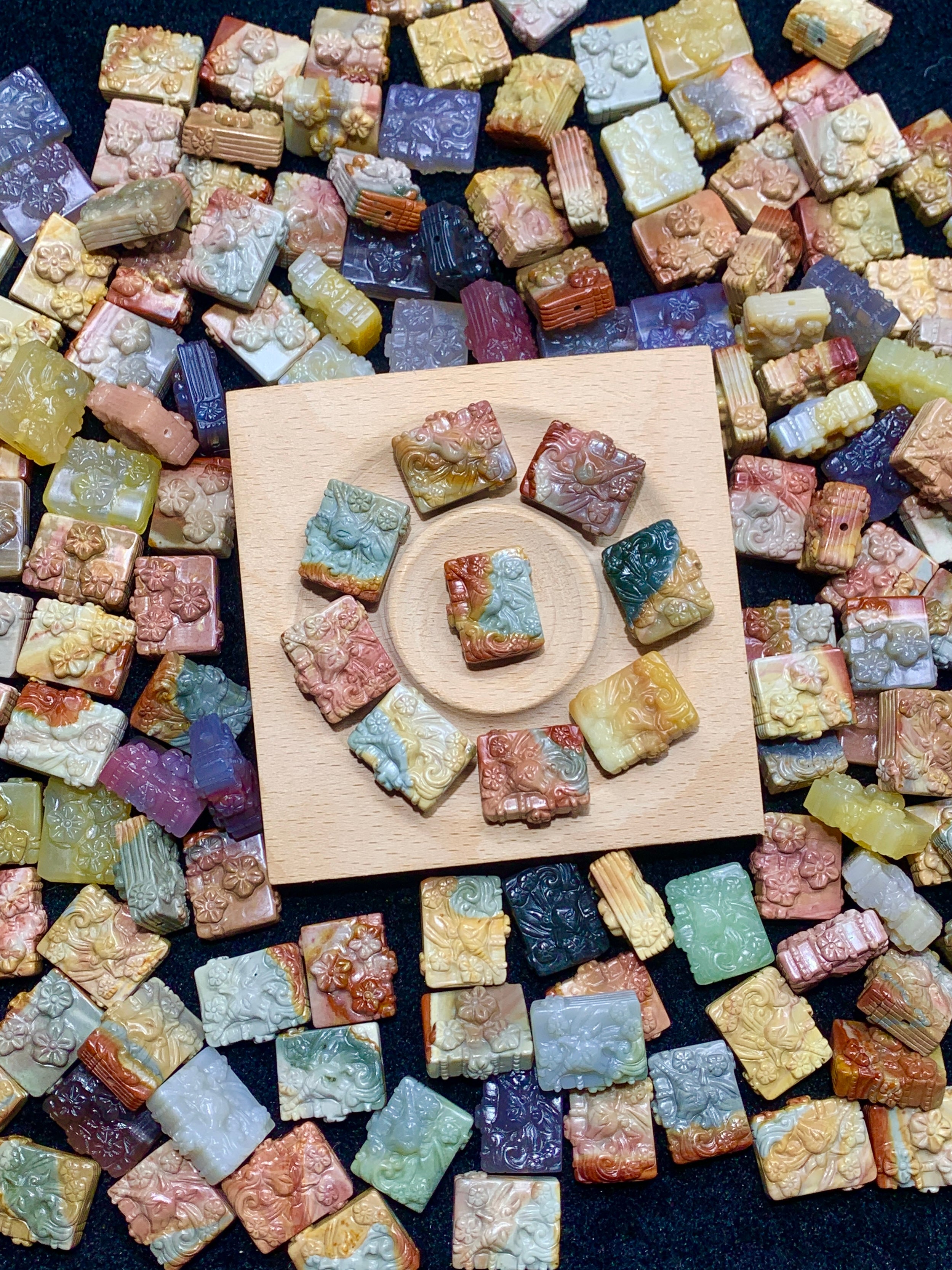【5PCS】Alashan Agate Unicorn Book