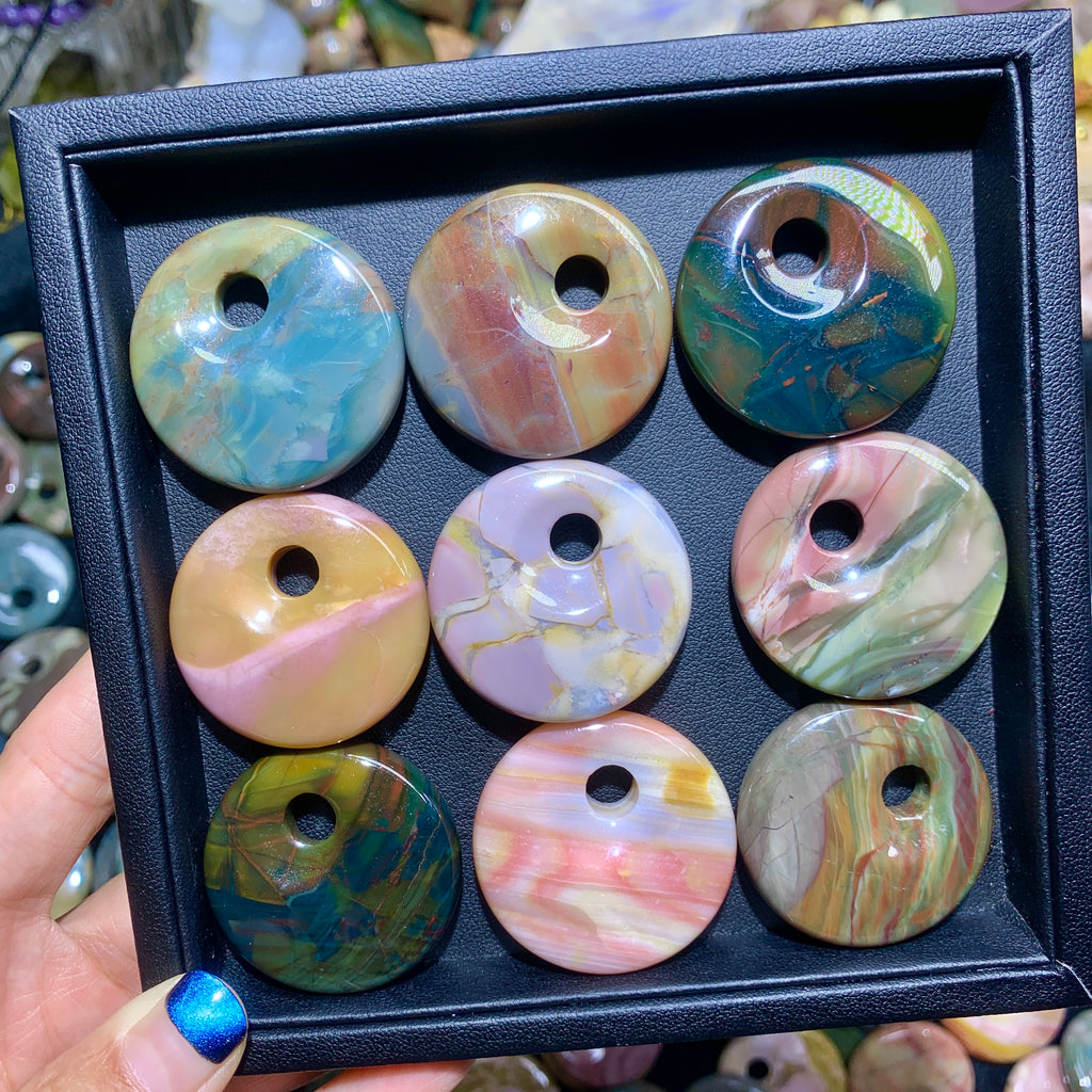 【5PCS】Alashan Agate Princess Buckle