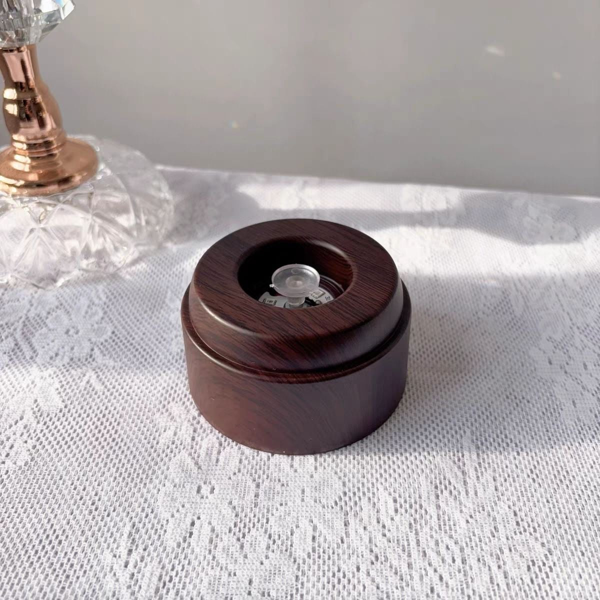 Crystal Ball Rotating Lamp Holder