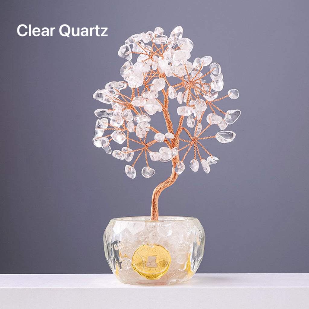 Natural Crystal Stone Money Tree