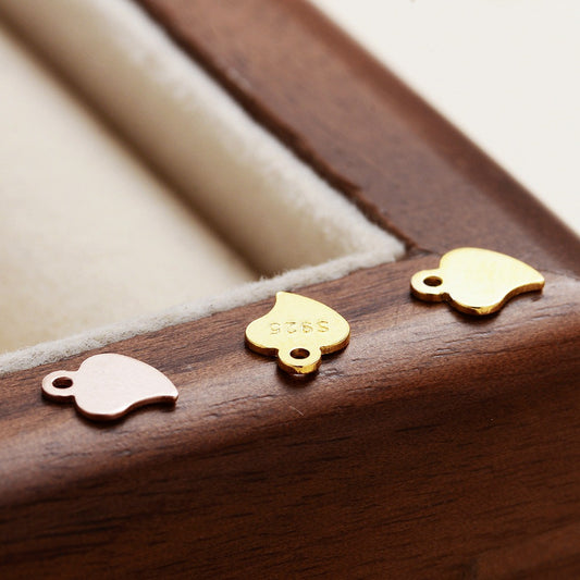 S925 Sterling Silver Extension Chain with Heart Tag Accessory