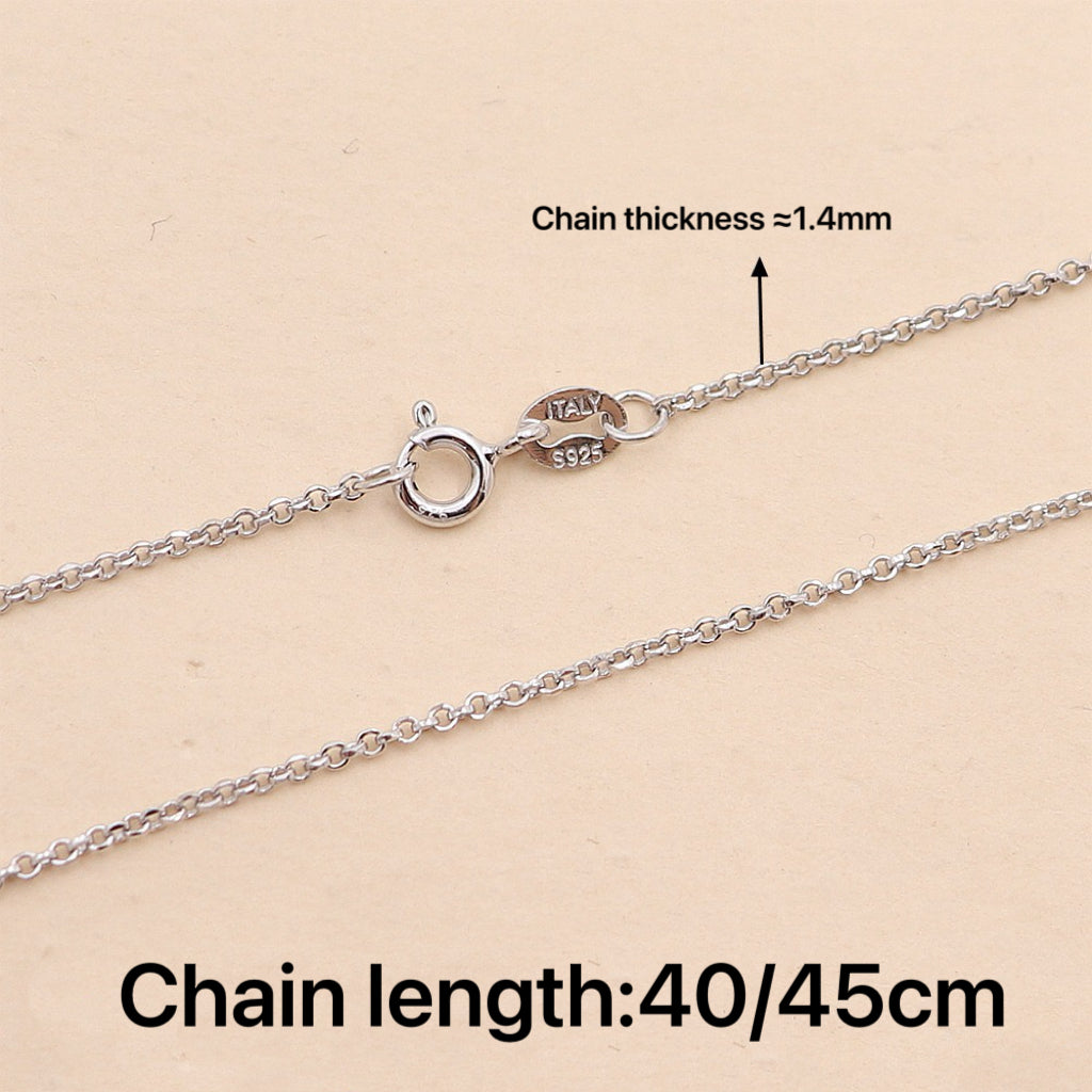 S925 Sterling Silver O-Chain/Collar Bone Chain