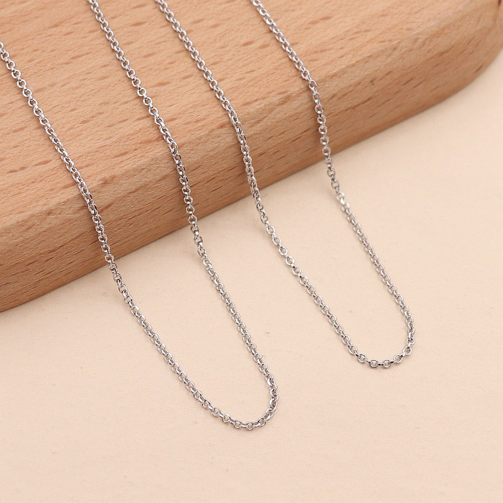 S925 Sterling Silver O-Chain/Collar Bone Chain