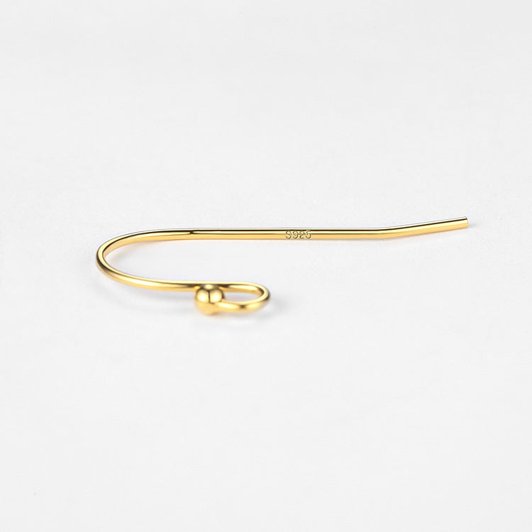 [S925] Ear Hooks for DIY Silver Earrings Jewelry Making Accessories