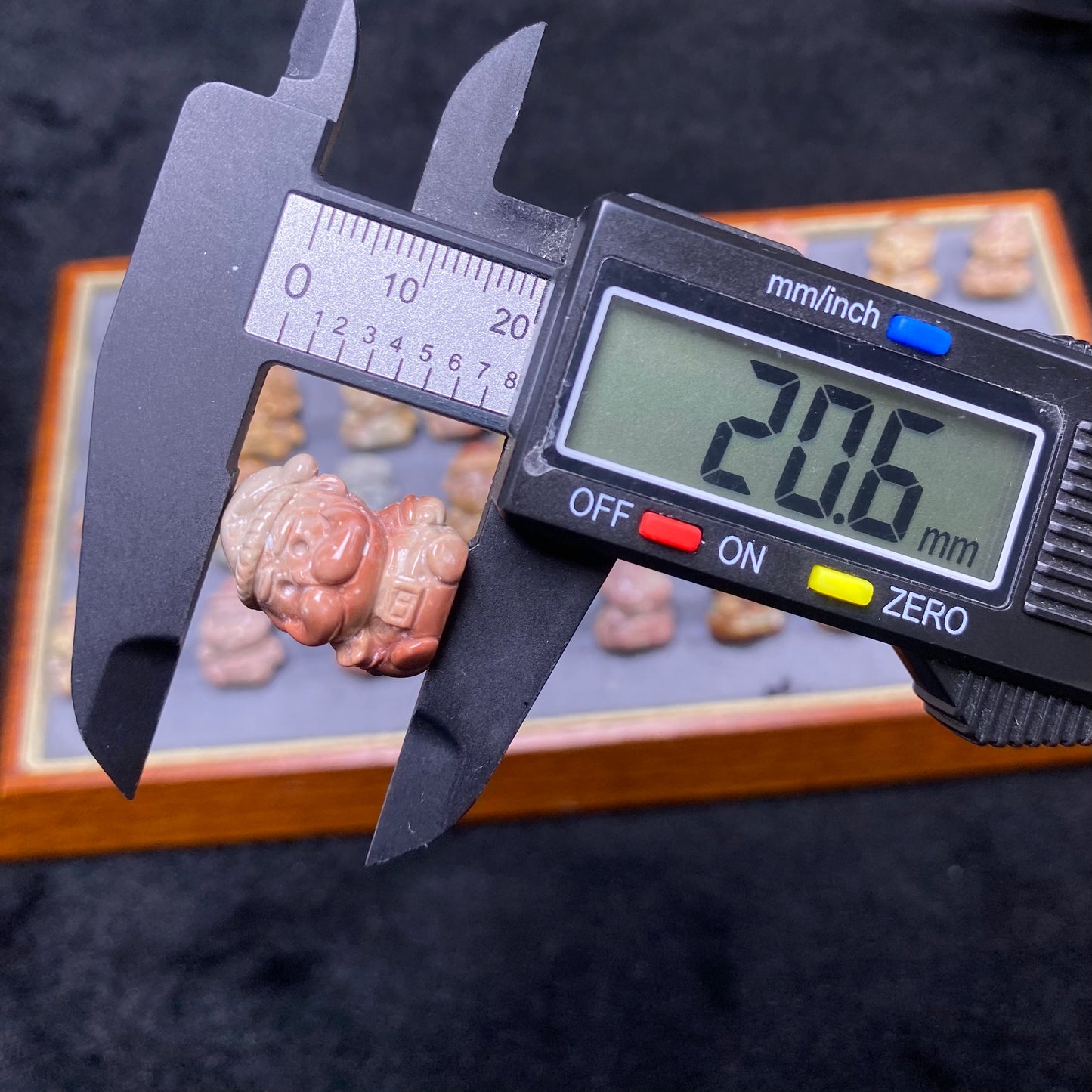 Natural Alashan Agate Santa Claus Carved Pendant