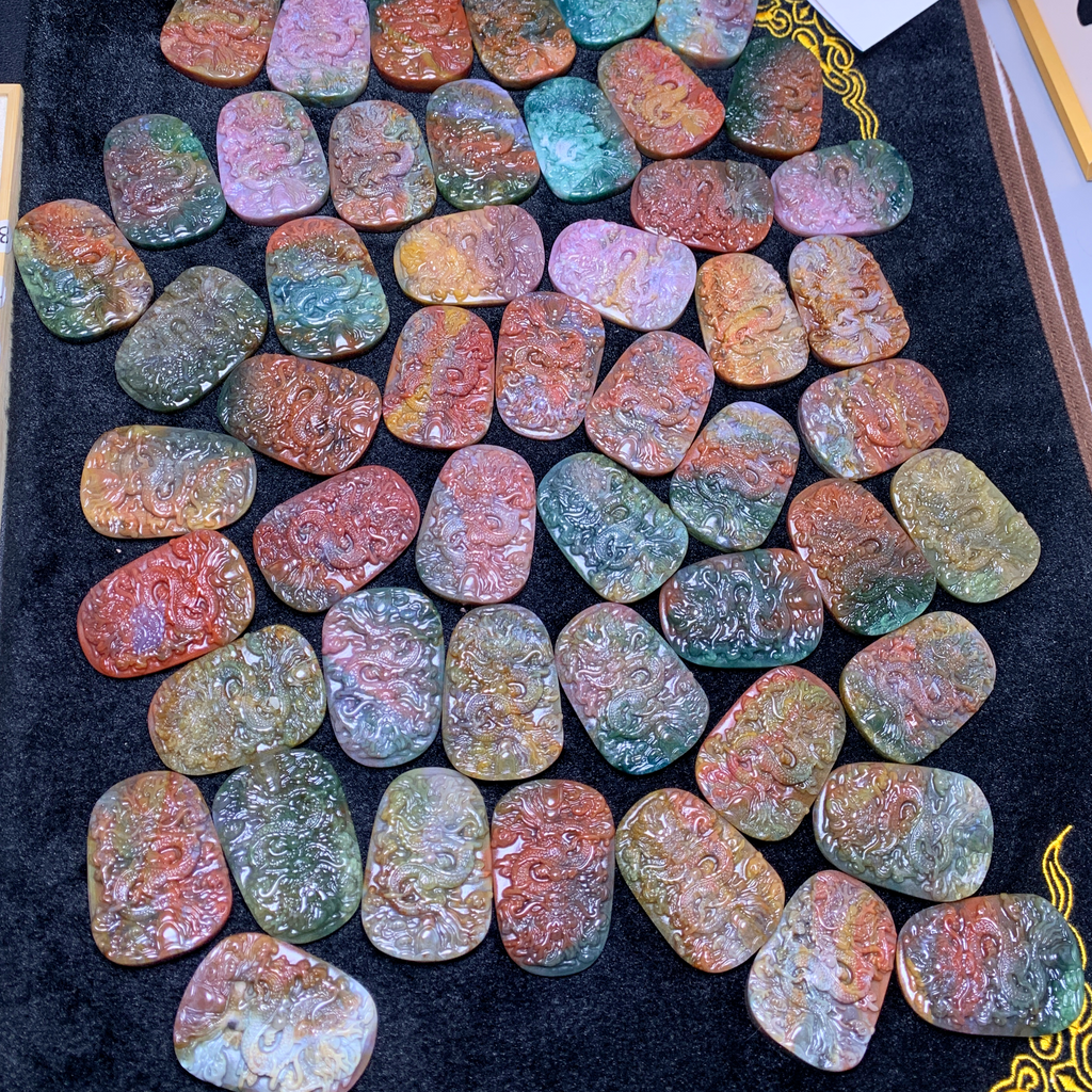 Dragon pendants【ocean jasper & polychrome】