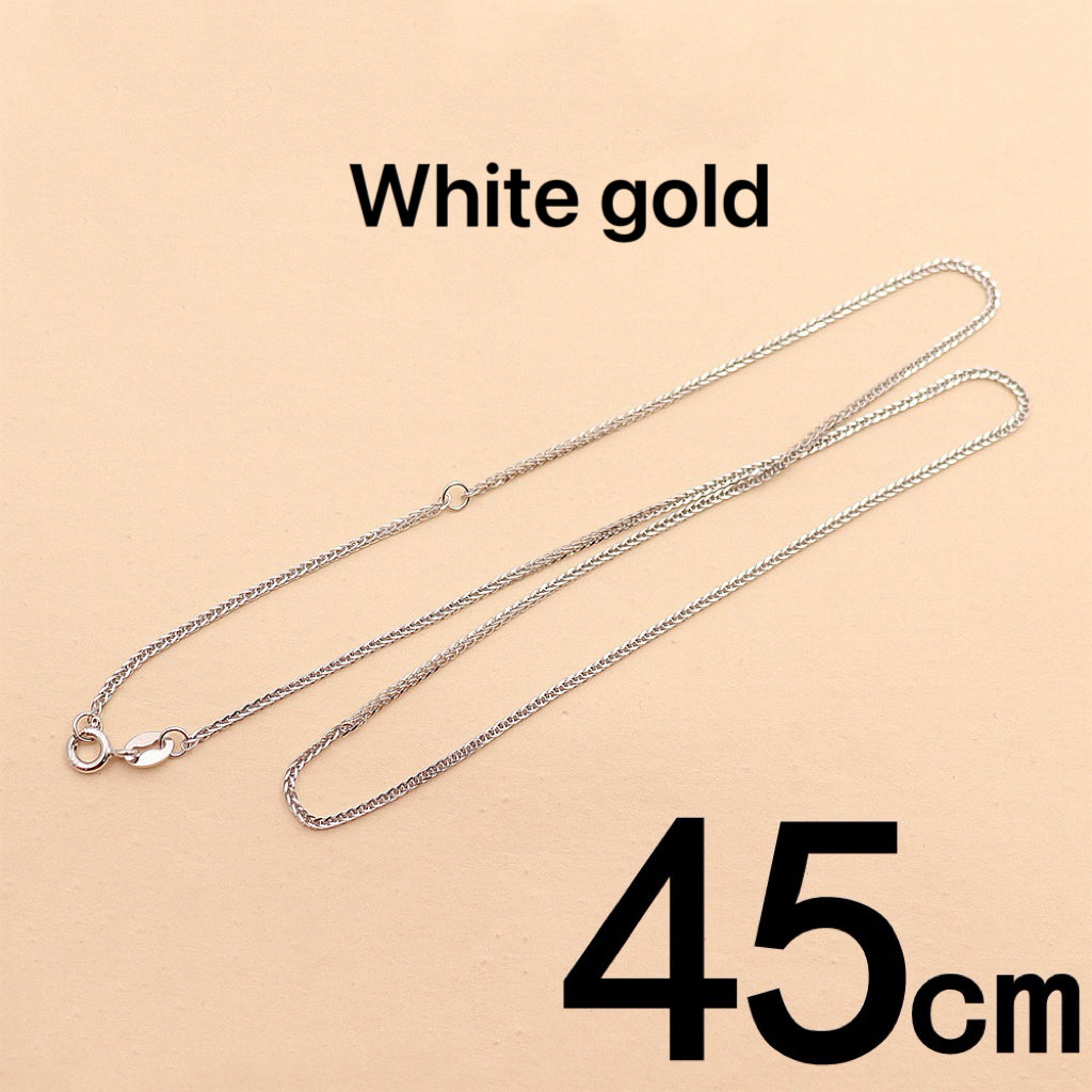 S925 Sterling Silver Chopin Chain Necklace / Classic Versatile Style