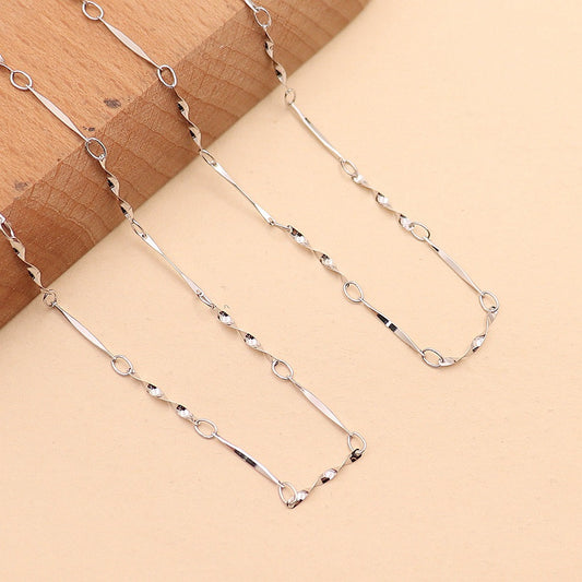 S925 Sterling Silver Twisted Chain