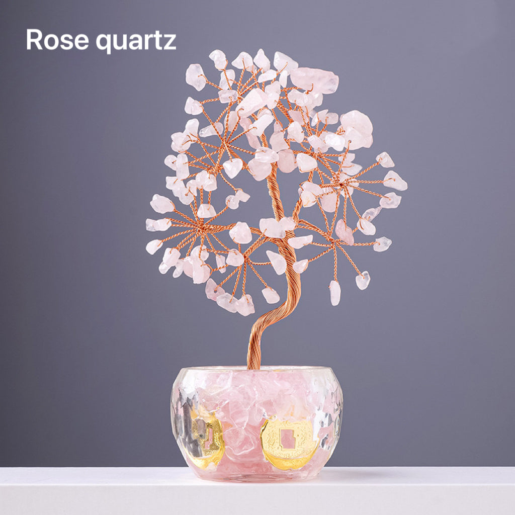 Natural Crystal Stone Money Tree
