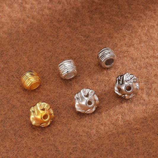 [S925] Woven Ball/ Garland Spacer Beads Handmade Bracelet Necklace Beaded Jewelry Accessories