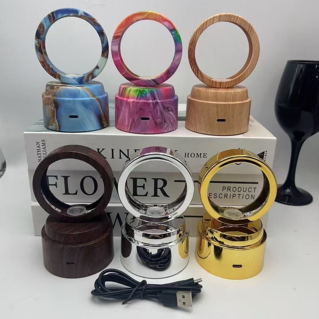 Crystal Ball Rotating Lamp Base