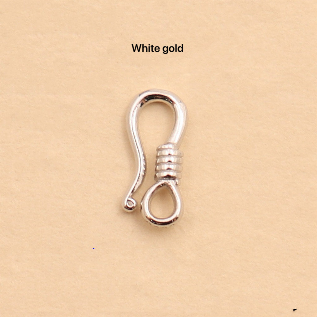S925 Sterling Silver Figure-8 Clasp/Fishhook Clasp/Jewelry Clasp Accessories
