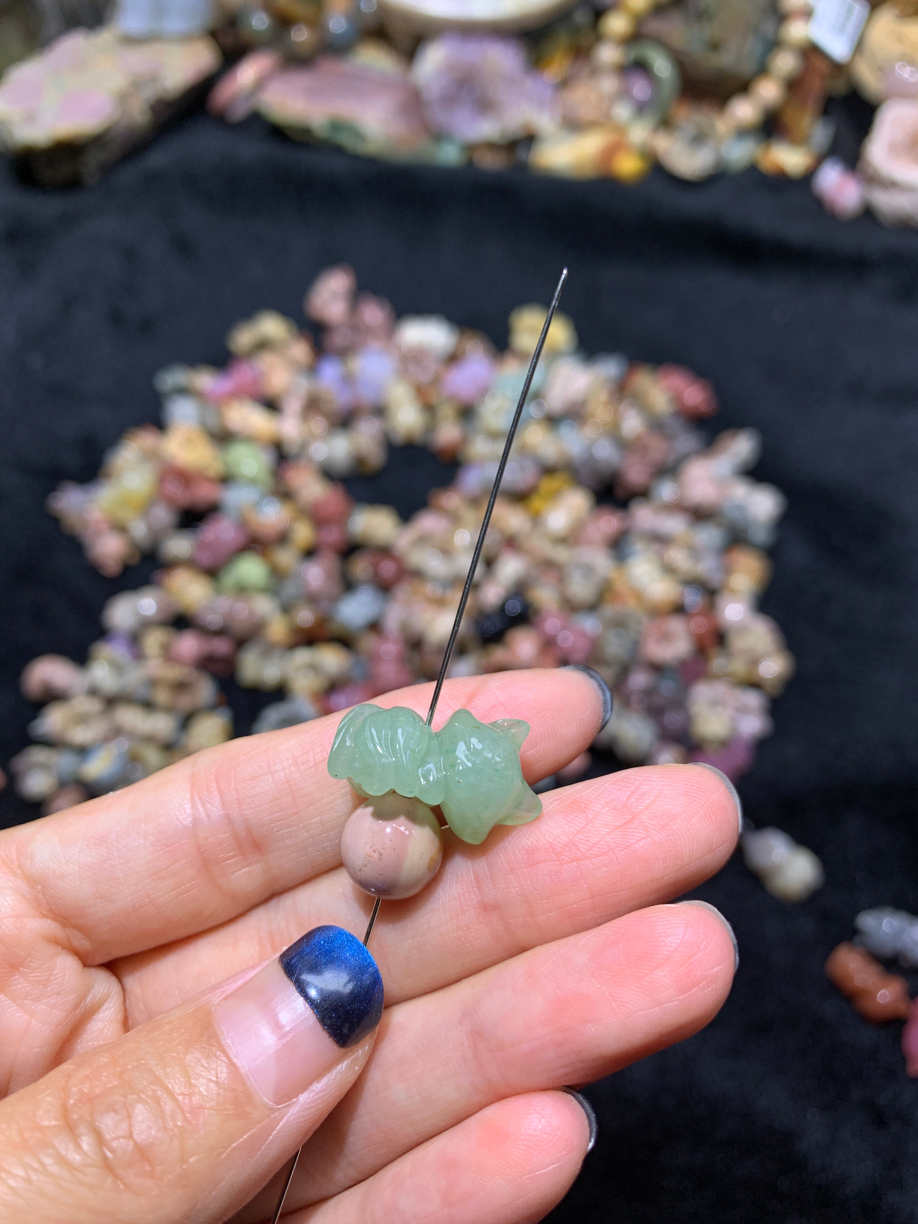【5PCS】Alashan Agate Fox beads