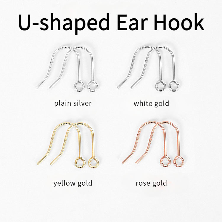 [S925] Ear Hooks for DIY Silver Earrings Jewelry Making Accessories