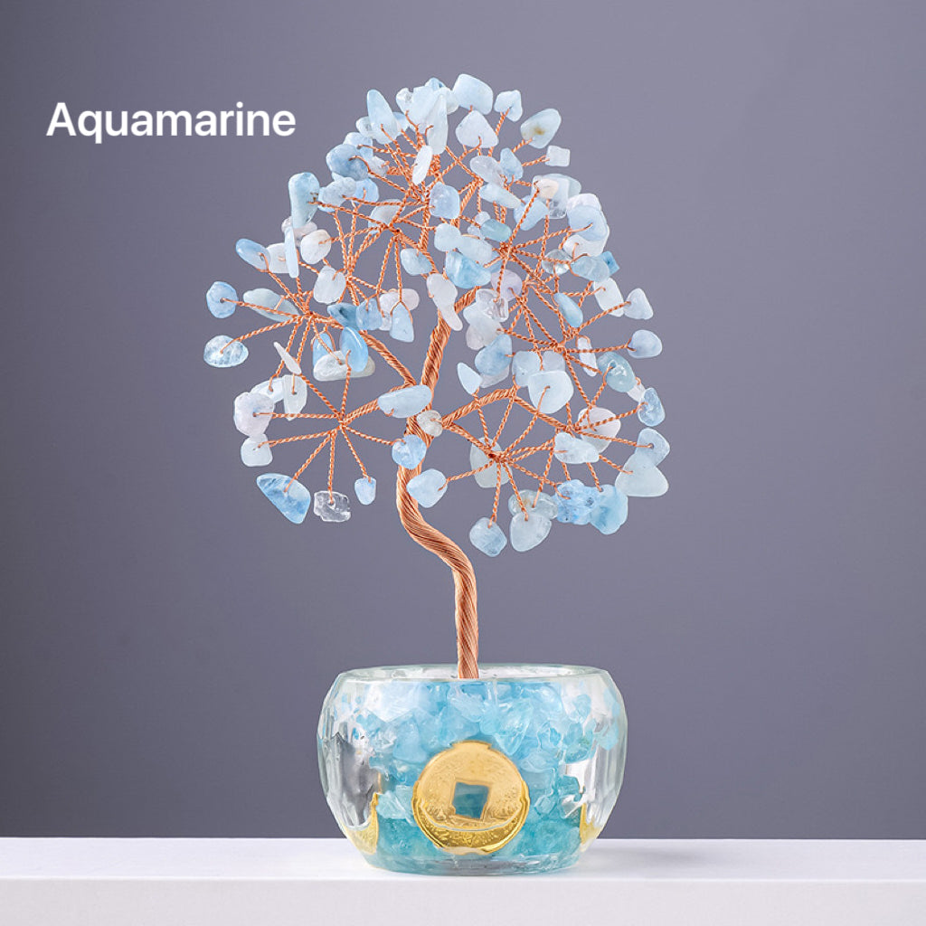 Natural Crystal Stone Money Tree