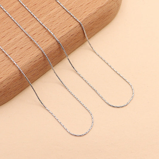 S925 Sterling Silver Bamboo Chain