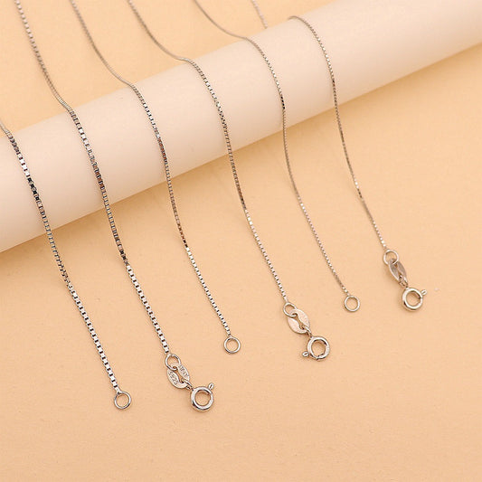 S925 Sterling Silver Box Chain