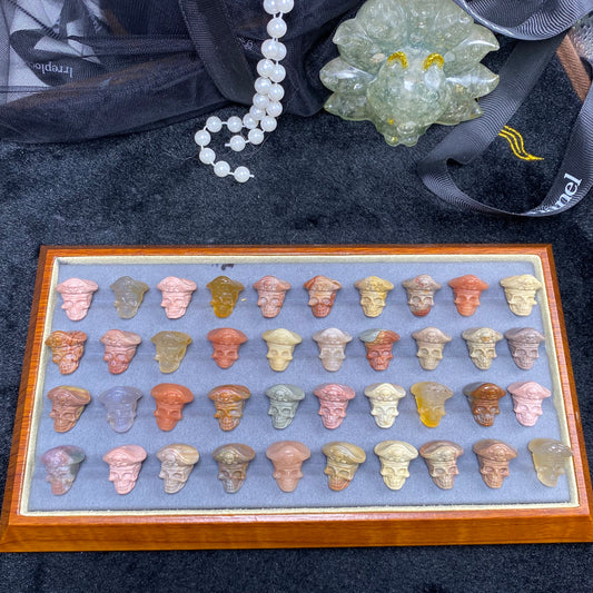 Natural Alashan Agate Pirate carved charms