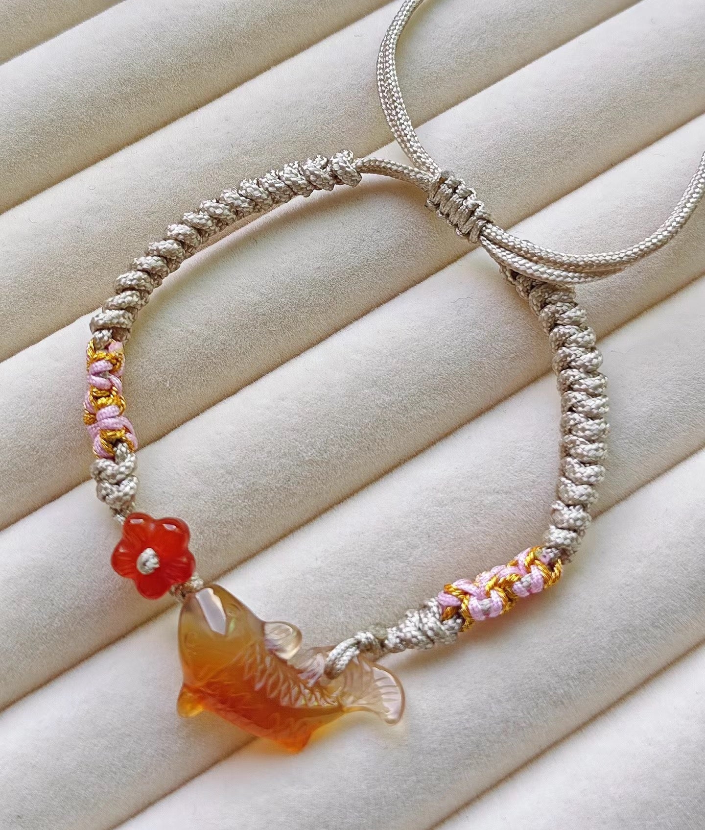 DIY woven Peach Knot Strap Semi-finished Hand Rope (help for fate)