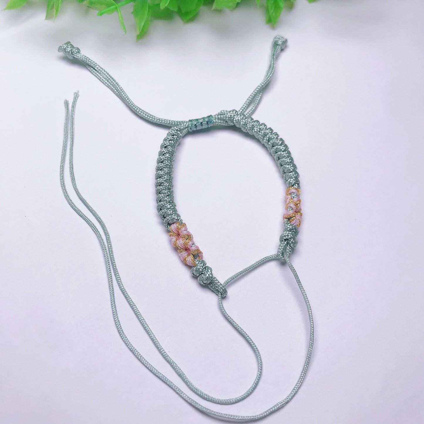 DIY woven Peach Knot Strap Semi-finished Hand Rope (help for fate)