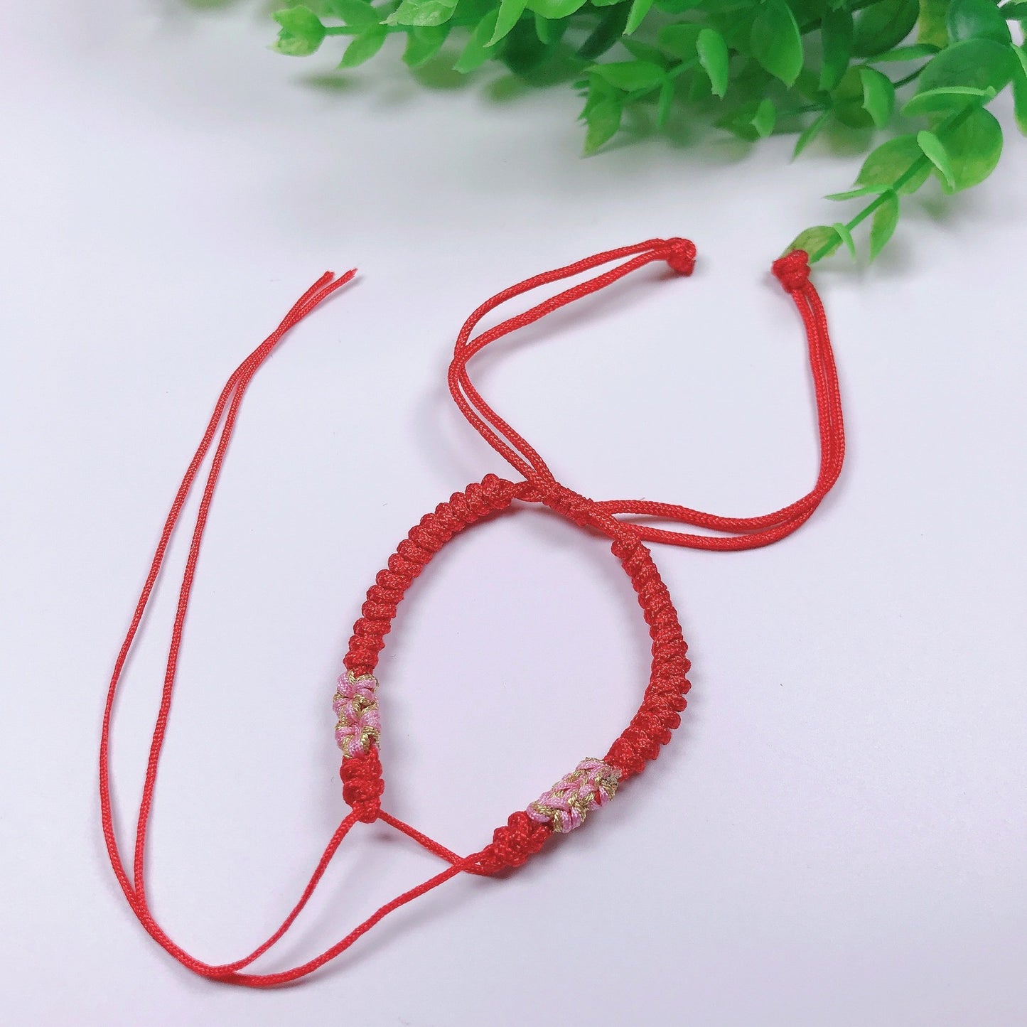 DIY woven Peach Knot Strap Semi-finished Hand Rope (help for fate)
