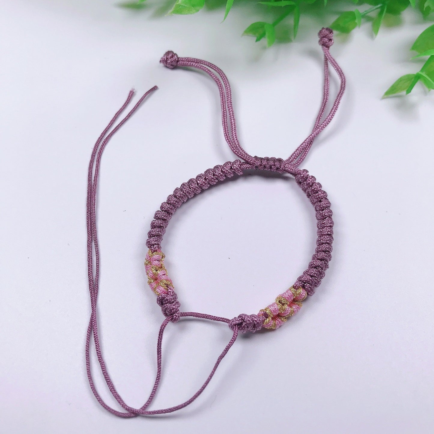 DIY woven Peach Knot Strap Semi-finished Hand Rope (help for fate)