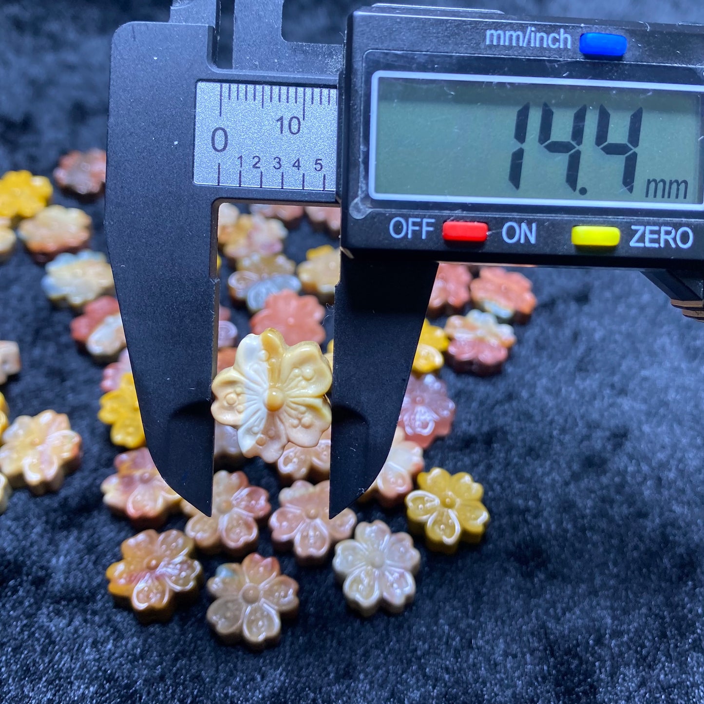 Natural Agate Cherry Blossom charms