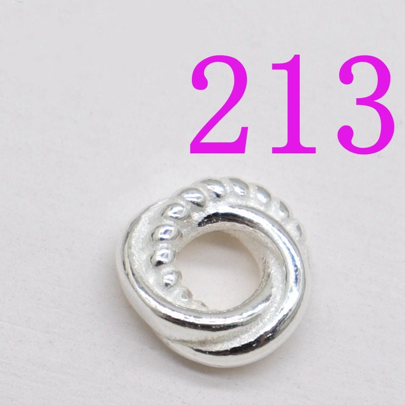 [S925] Accessoires de collier de bracelet à faire soi-même, capuchons de perles en forme de parapluie creux / croix / anneau d'espacement 