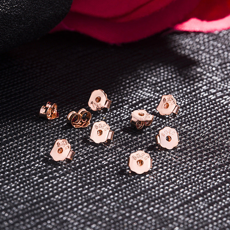 [S925] Sterling Silver Butterfly Ear Stud Plug DIY Ornament Ear Force Accessories