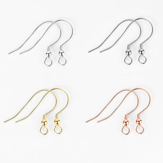 [S925] Ear Hooks for DIY Silver Earrings Jewelry Making Accessories