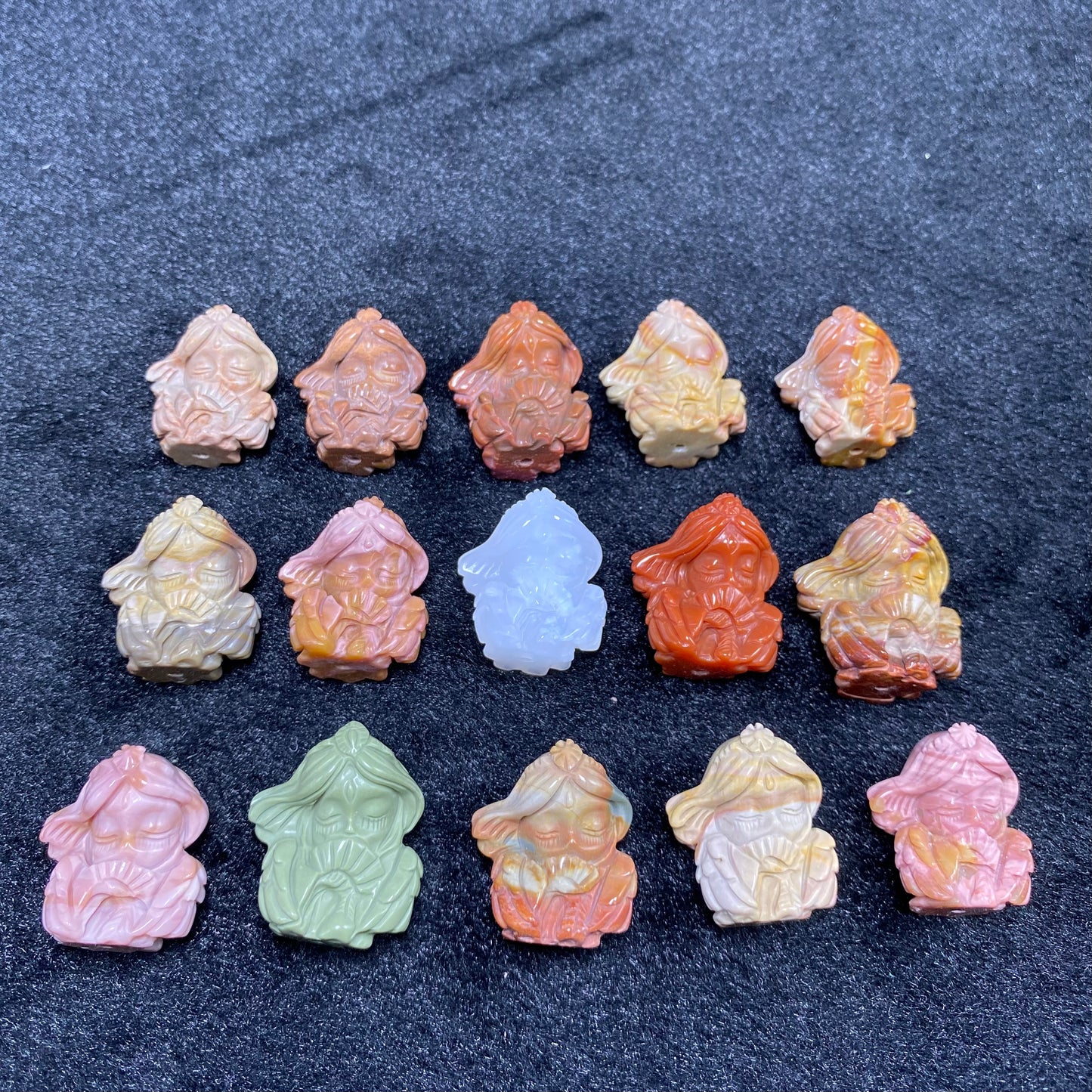 Natural Alashan Agate Azure Phoenix Carved Pendant