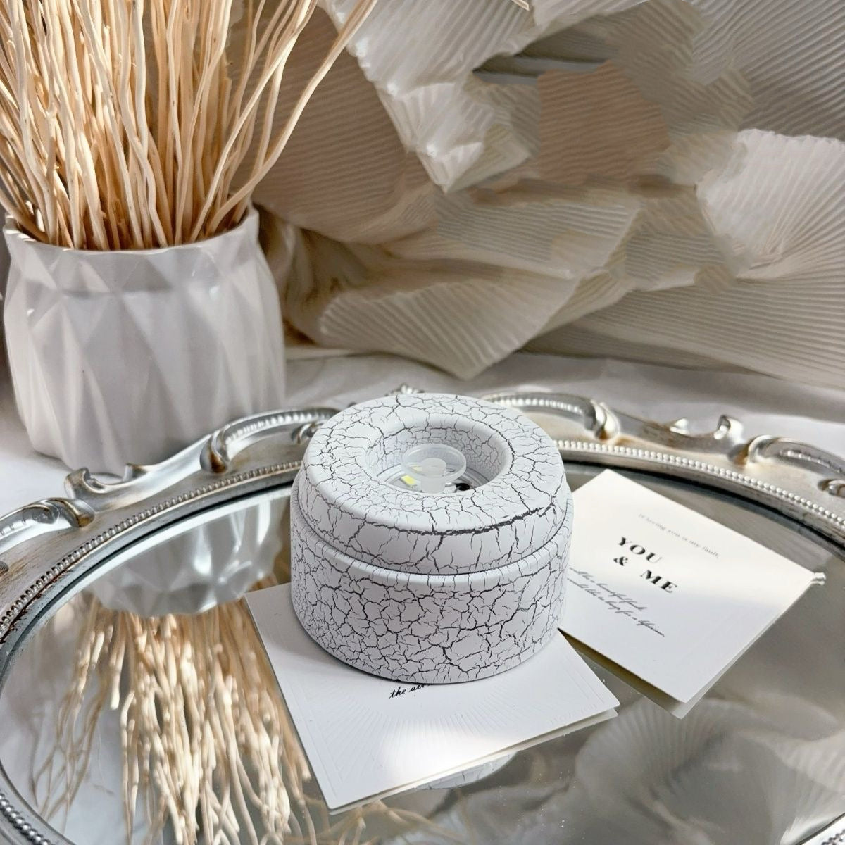 Crystal Ball Rotating Lamp Holder